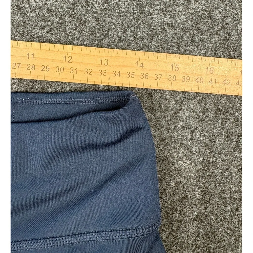 Nike Dri-FIT Womens Large Navy High Rise Leggings Hidden Pocket Athletic